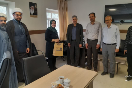 تجلیل و تقدیر از فرزند شهید خانم دکتر آزیتا کمالی متخصص زنان زایمان در شهرستان گلپایگان