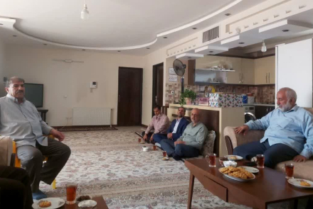 دیدار صمیمی با حسن علیخانی جانباز ۷۰ درصد مرکز آموزشی درمانی الزهرا(س) 
