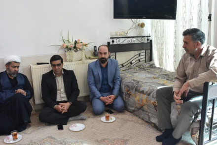 دیدار از آزاده و جانباز معزز 70 درصد جناب آقای محمود ماهر کارمند شبکه بهداشت شهرستان شهرضا 