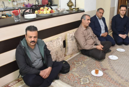 دیدار از آزاده و جانباز معزز 70 درصد جناب آقای محمود ماهر کارمند شبکه بهداشت شهرستان شهرضا 